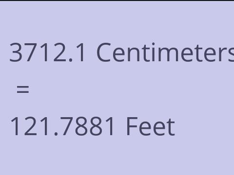 3712.1 CM TO FEET