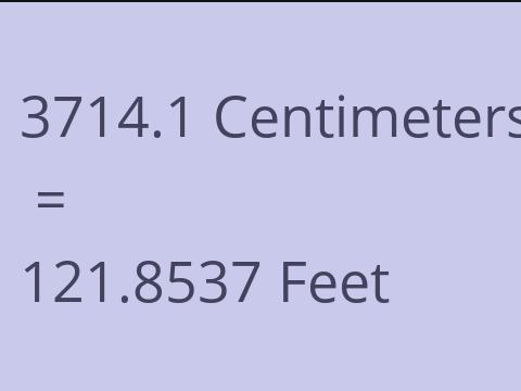 3714.1 CM TO FEET