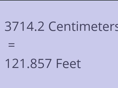 3714.2 CM TO FEET