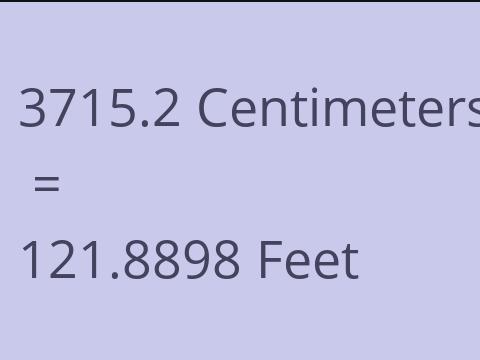 3715.2 CM TO FEET