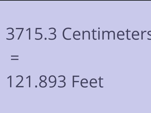 3715.3 CM TO FEET