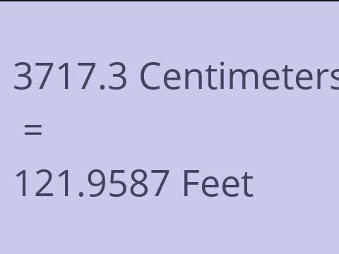 3717.3 CM TO FEET