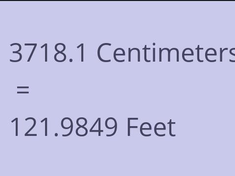 3718.1 CM TO FEET