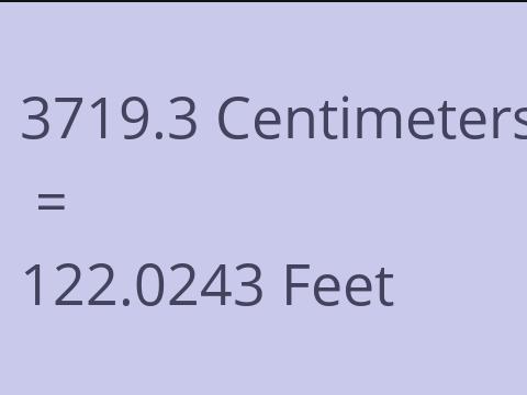3719.3 CM TO FEET