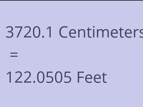 3720.1 CM TO FEET