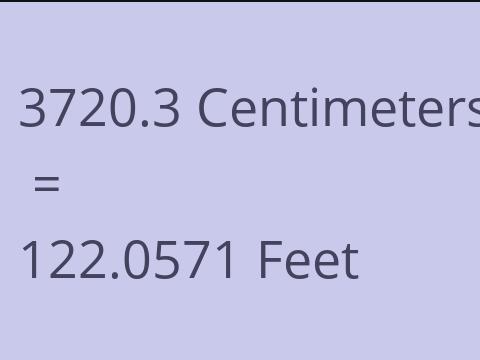 3720.3 CM TO FEET