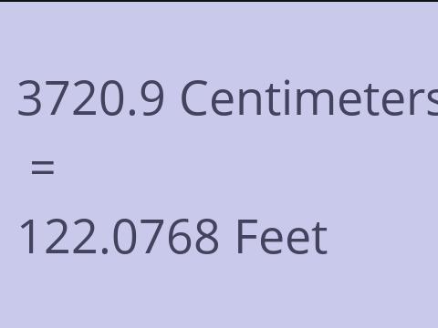 3720.9 CM TO FEET