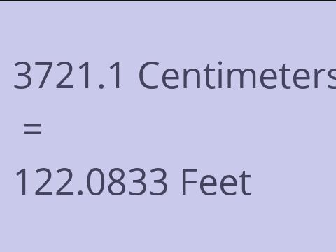 3721.1 CM TO FEET