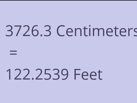 3726.3 CM TO FEET