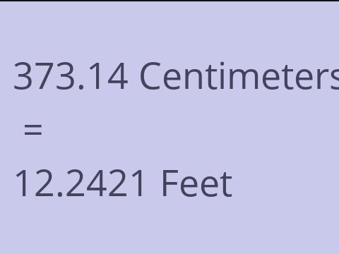 373.14 CM TO FEET