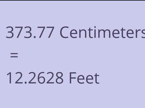 373.77 CM TO FEET