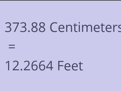 373.88 CM TO FEET