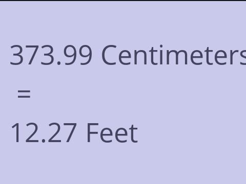 373.99 CM TO FEET