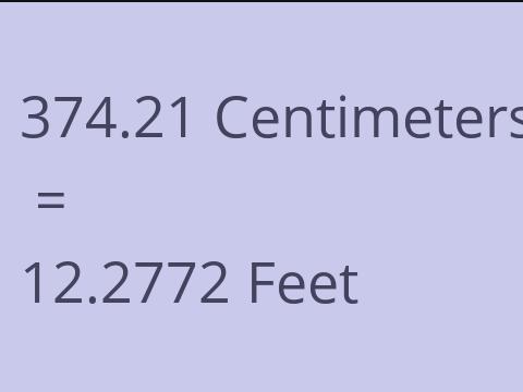 374.21 CM TO FEET