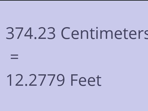 374.23 CM TO FEET