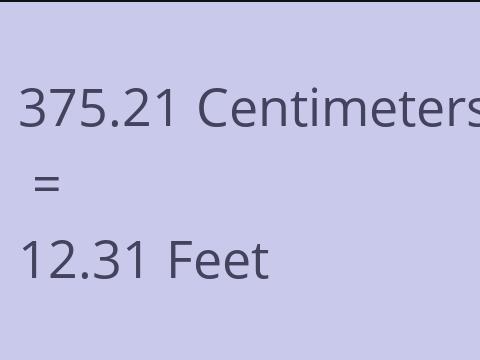 375.21 CM TO FEET