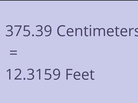 375.39 CM TO FEET