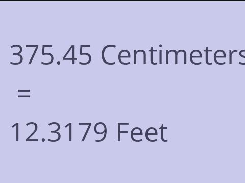 375.45 CM TO FEET