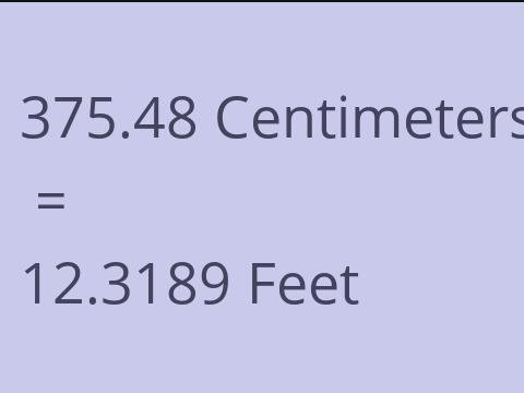 375.48 CM TO FEET