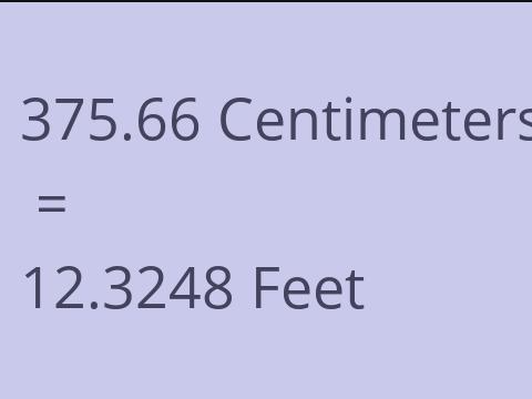 375.66 CM TO FEET