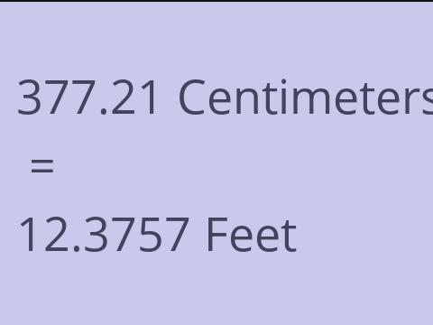 377.21 CM TO FEET