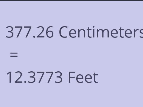 377.26 CM TO FEET