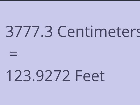 3777.3 CM TO FEET