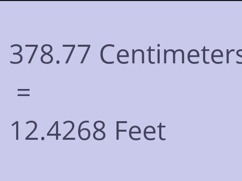 378.77 CM TO FEET