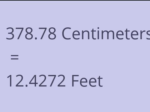 378.78 CM TO FEET