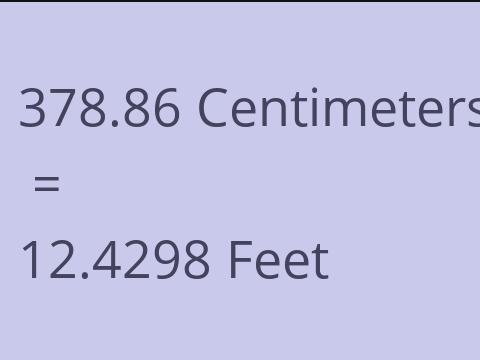 378.86 CM TO FEET