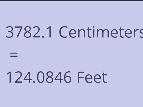 3782.1 CM TO FEET