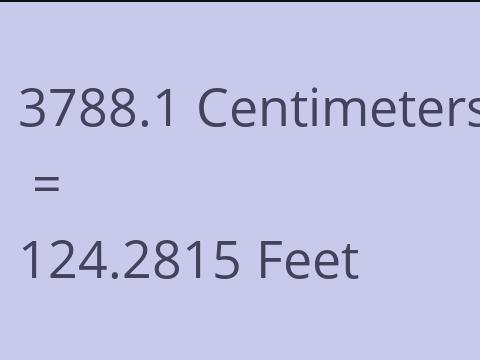 3788.1 CM TO FEET