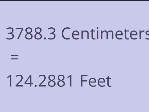 3788.3 CM TO FEET
