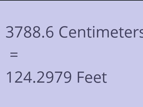 3788.6 CM TO FEET