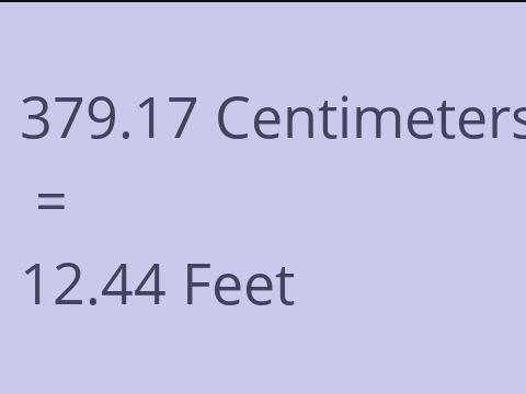 379.17 CM TO FEET