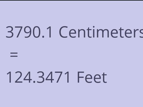 3790.1 CM TO FEET
