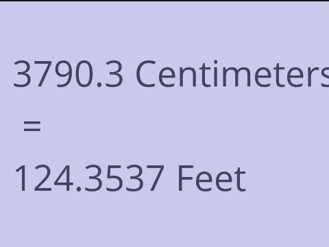 3790.3 CM TO FEET