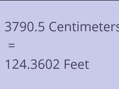 3790.5 CM TO FEET