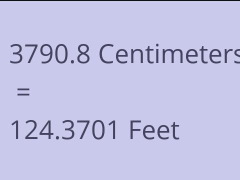 3790.8 CM TO FEET