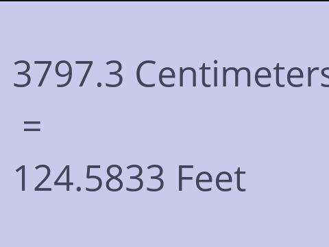 3797.3 CM TO FEET