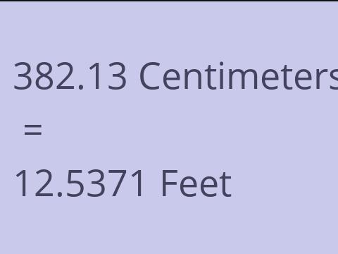 382.13 CM TO FEET