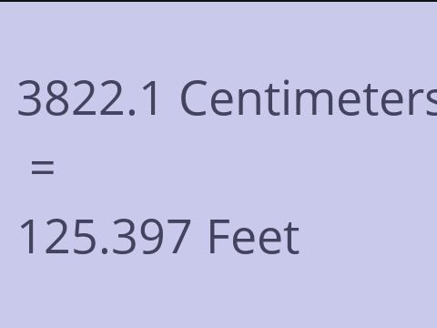 3822.1 CM TO FEET
