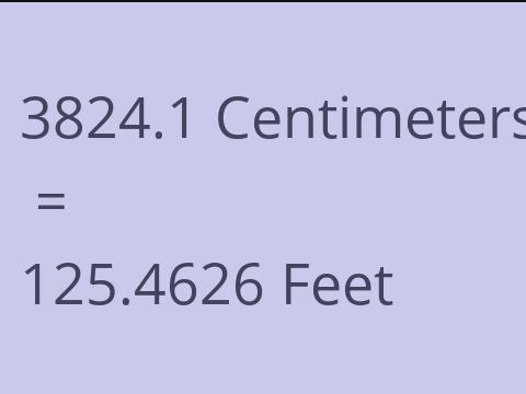 3824.1 CM TO FEET