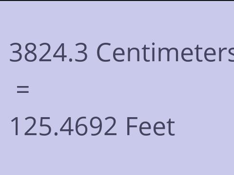 3824.3 CM TO FEET