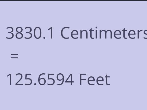 3830.1 CM TO FEET
