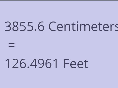 3855.6 CM TO FEET