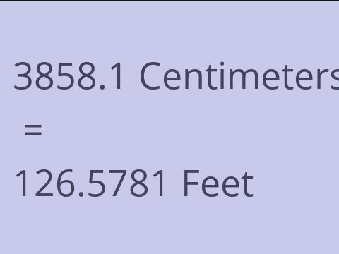 3858.1 CM TO FEET