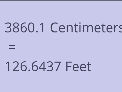 3860.1 CM TO FEET