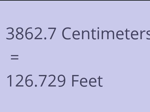 3862.7 CM TO FEET
