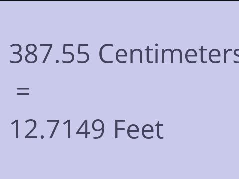 387.55 CM TO FEET